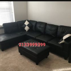 Black Sectional Sofa New 