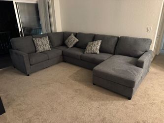 Dar gray sectionals ,sofas, Livingroom furniture, payment options available ‼️