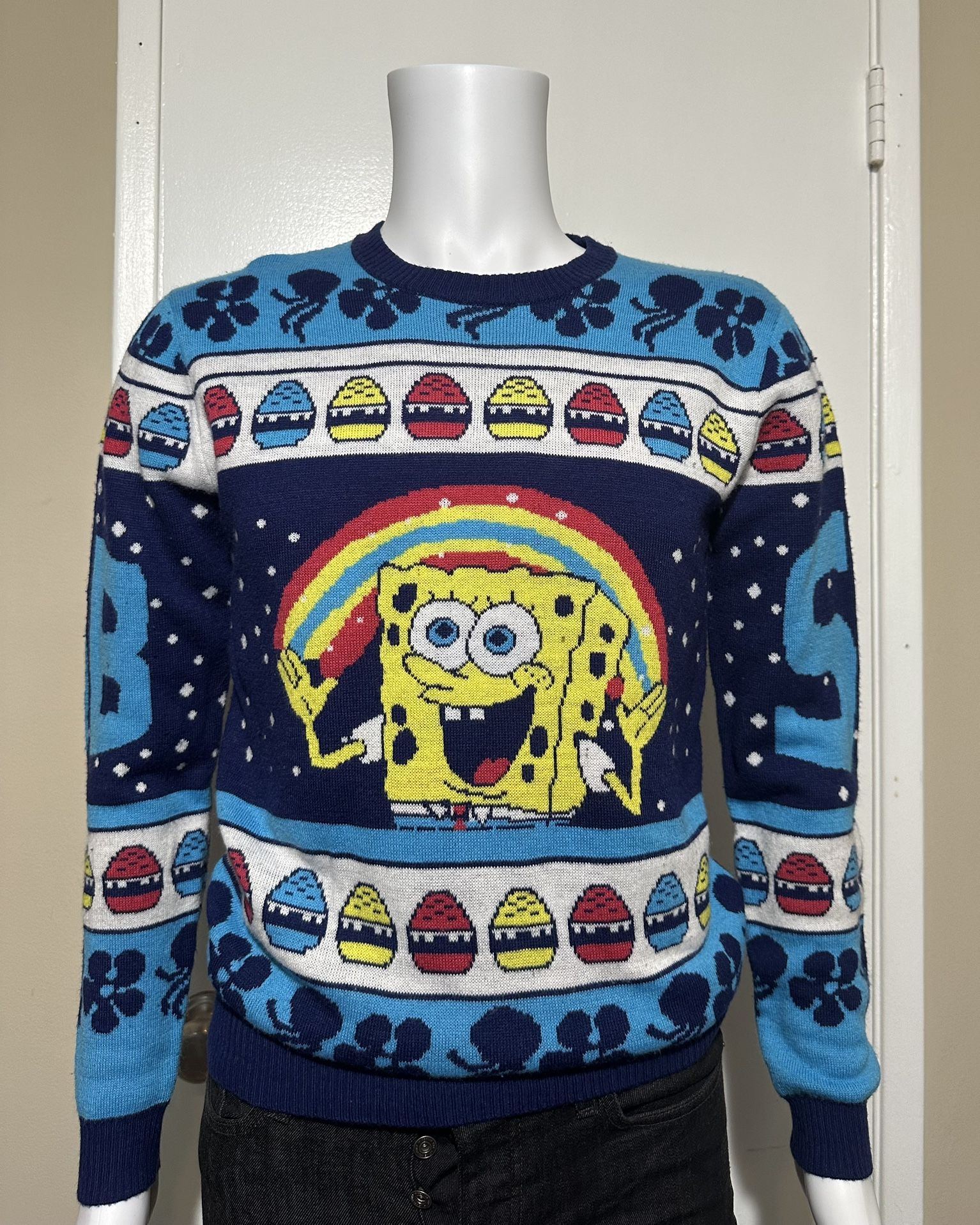 SpongeBob Men’s Ugly Sweater Size Medium