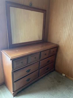 Dresser with mirror