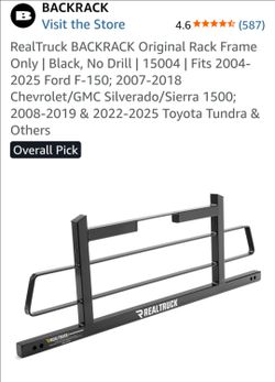 BACKRACK Truck Rack Frame Black No Drill