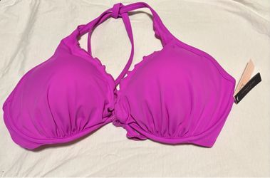 NEW Victorias Secret Bikini Top 38DD Tie Purple