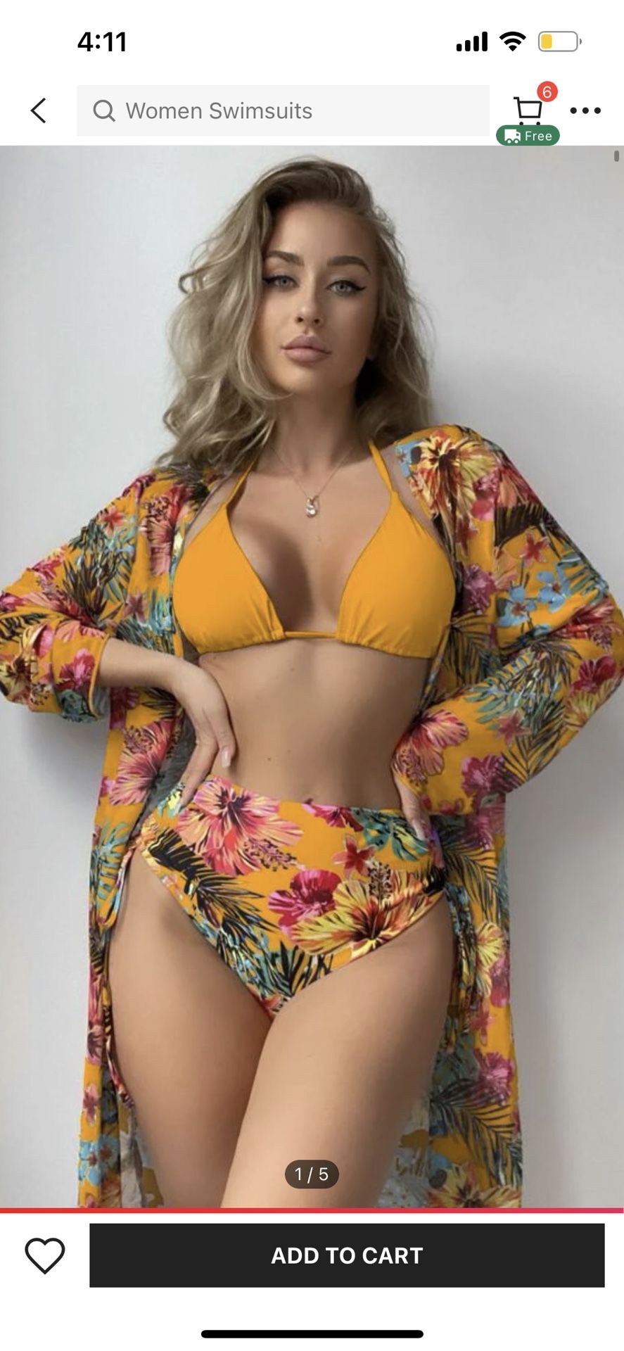 Shein New floral Bikini