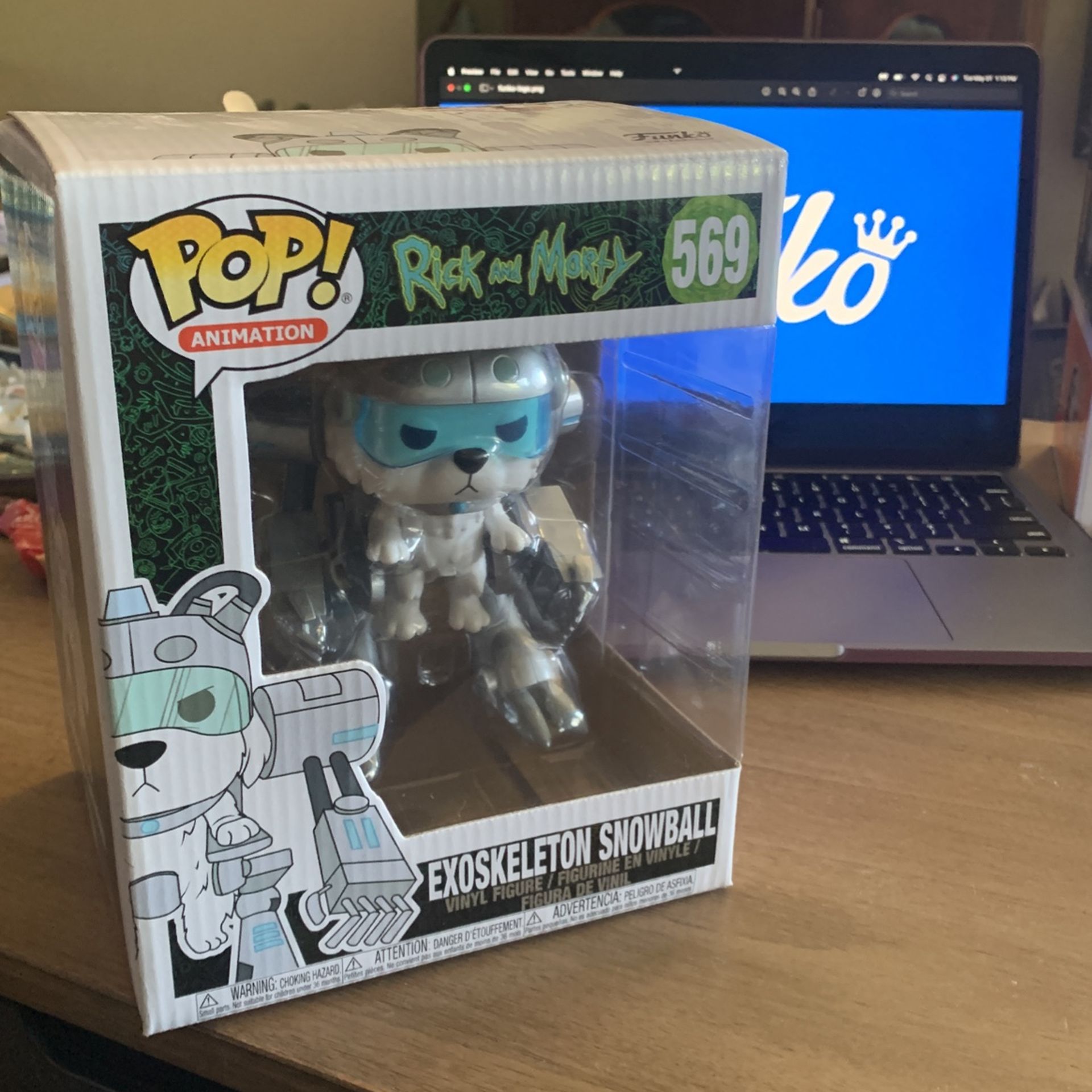 Rick and Morty EXO skeleton snowball Funko pop