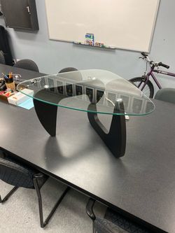 Small clear glass coffee table