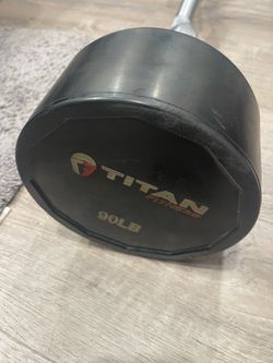 Curl bar 90lbs bent bar 💪🏻🔥