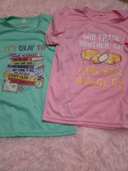 Girls t shirts size 7-8