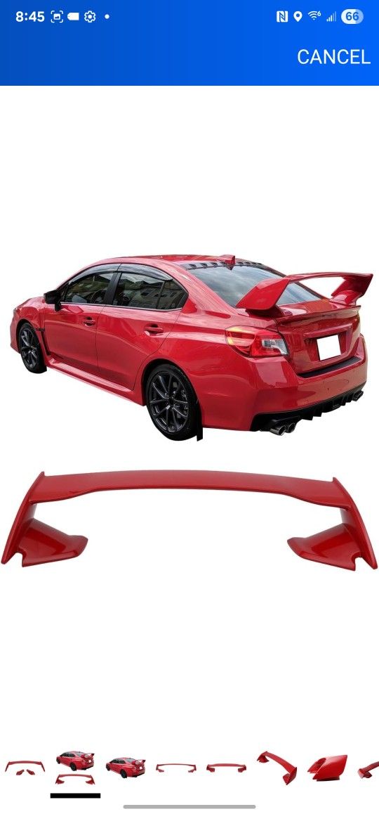 Sti Style Wing For 2015 To 2021 Subaru Wrx
