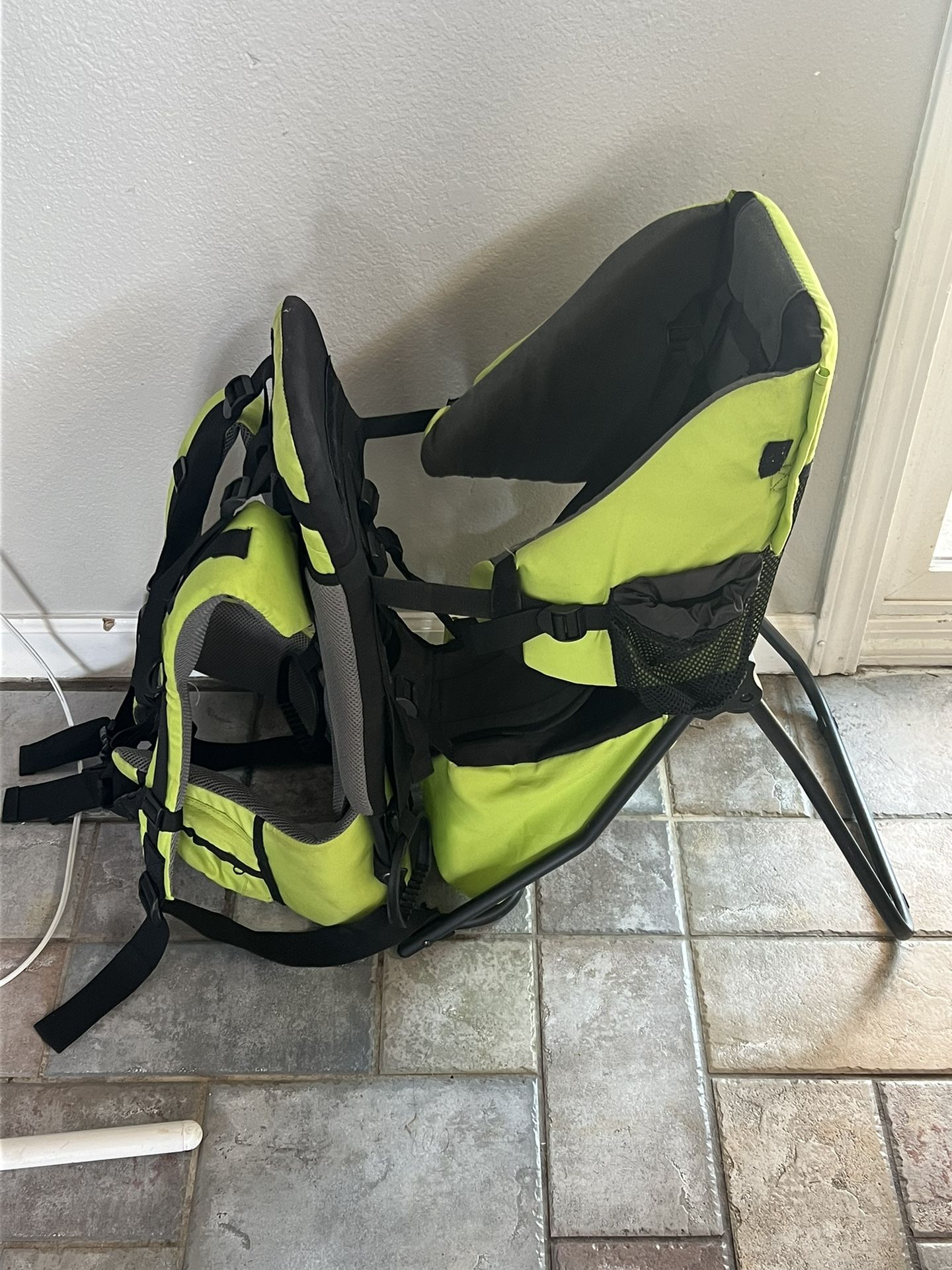 Lightly Used Green Baby Backpack Carrier