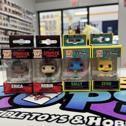 Funko Keychains Stranger Things And Nightmare Before Christmas 