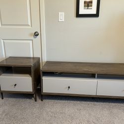 Console Table And Side Table Pair