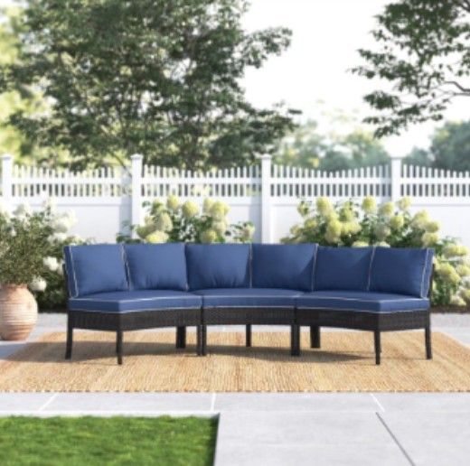 Half Moon Patio Furniture Set Curved Patio Furniture Around Patio Furniture 🚛🛺🆕