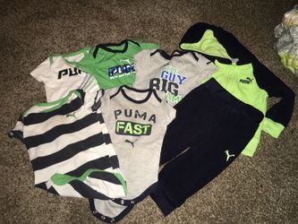 Lot of Puma brand size 6-9 months baby clothes. 7 pieces. Great condition.