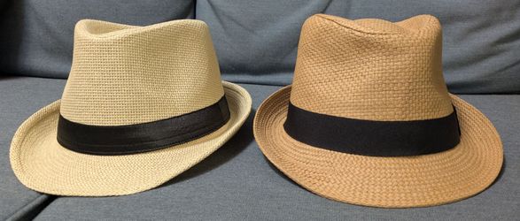 2 Panama Fedora Hats Mint Brand New