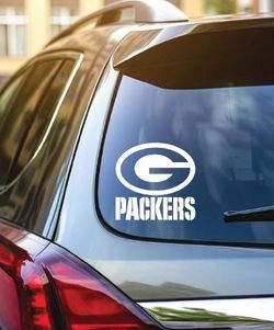 Only decal sticker PACKERS size 5 inches
