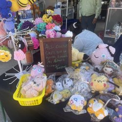 Hand Crafted Chrochet Keychains,plush 