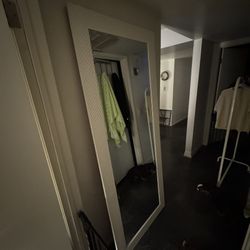 Large White Mirror