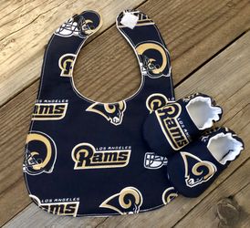 LA Rams booties and bib