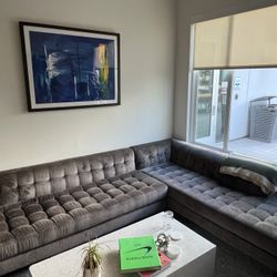 Grey Sectional Couch - $500