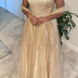 Ombre Gold Dress