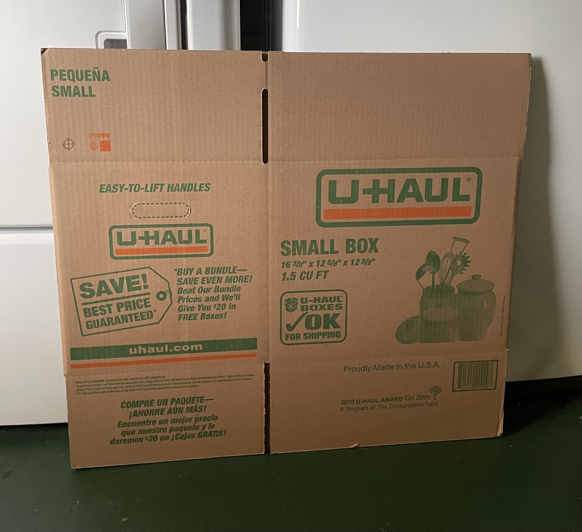 Small U-Haul Moving Boxes