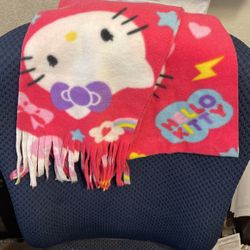 Hello Kitty Fleece Scarf Pink Women Girls Woman