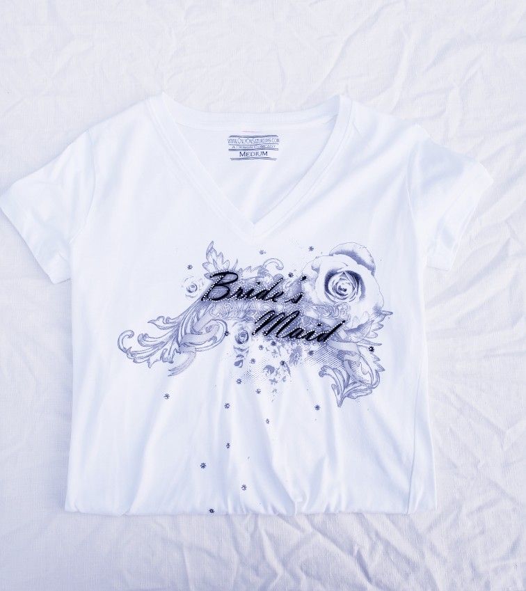 Bridesmaid V Neck T Shirt!