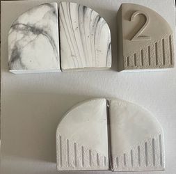 Bookends / Table numbers