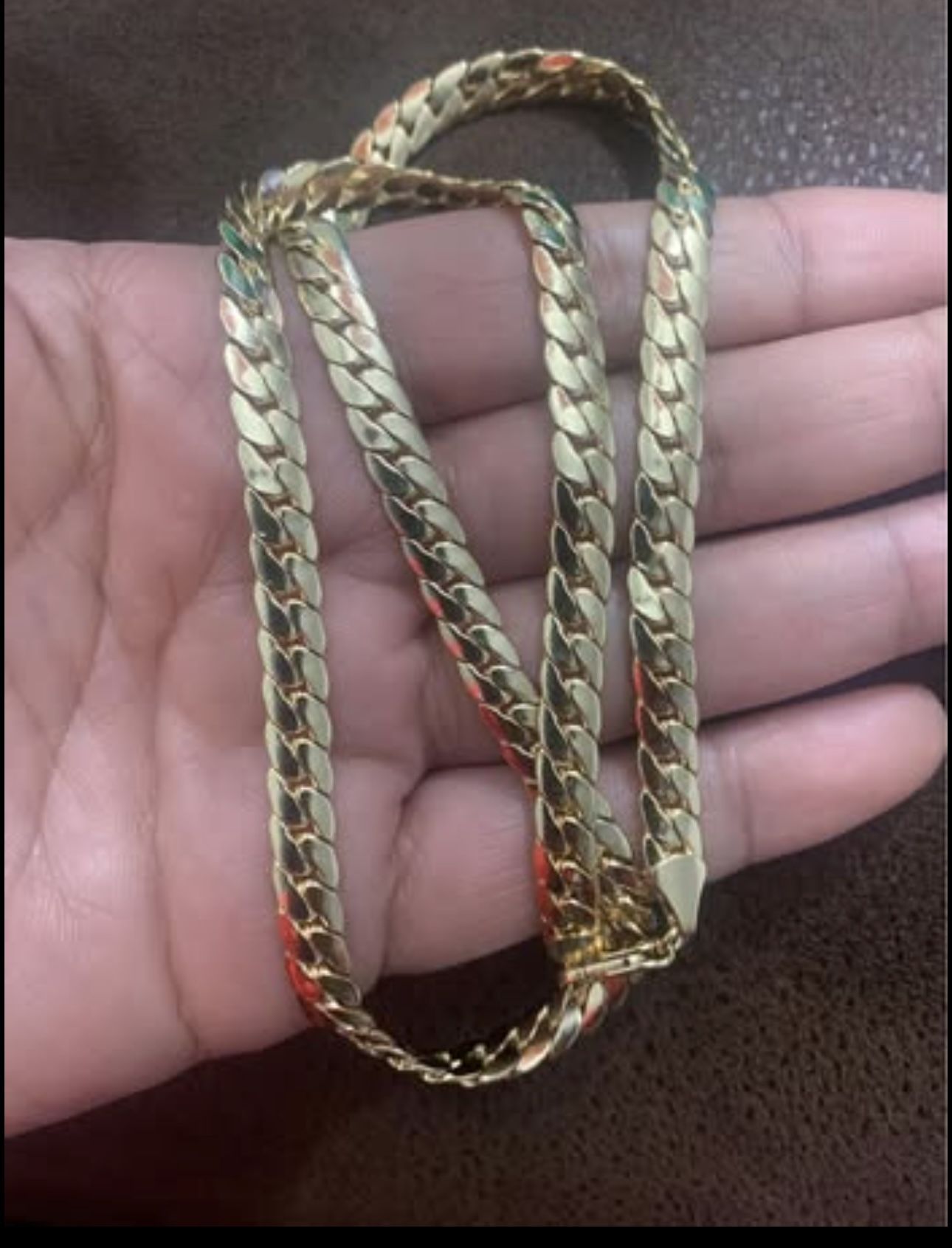 6mm Miami Cuban link Chain 24 Inches