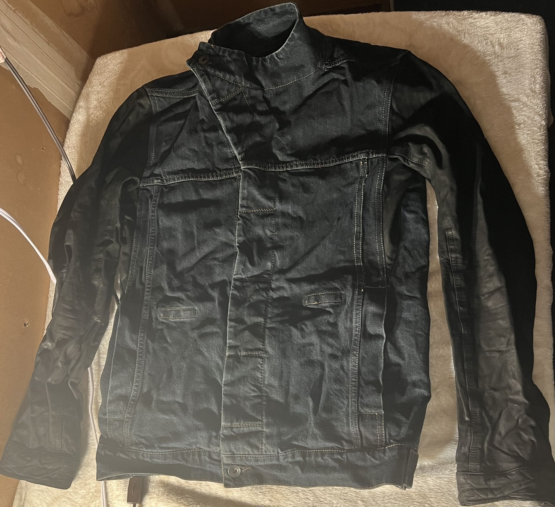 Rick Owens Dirty Blue Slave Jacket