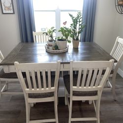 Beautiful 6 Chair Dining Set