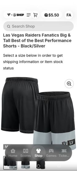 Raider shorts