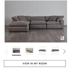 Nixon Light Grey Sectional 