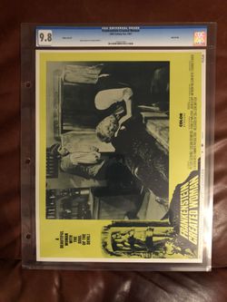Frankenstein created woman Lobby card CGC graded 9.8