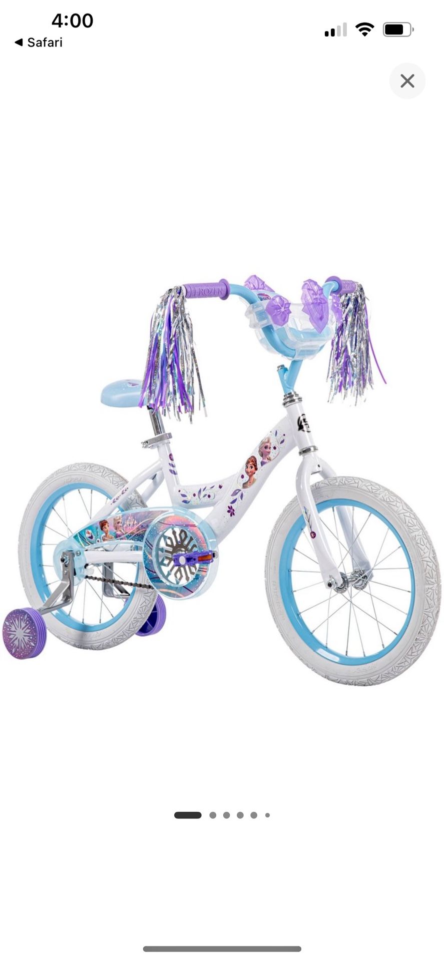 Frozen Little Girl Bike