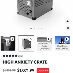 High Anxiety Dog Crate