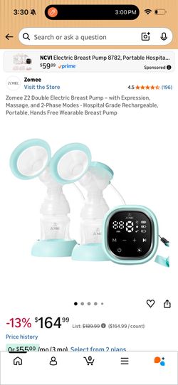 Zommee breast pump
