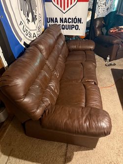 Full leather couch
