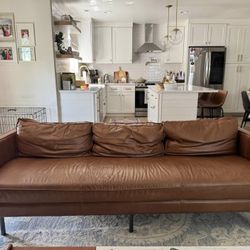 Leather West Elm Axel Sofa 