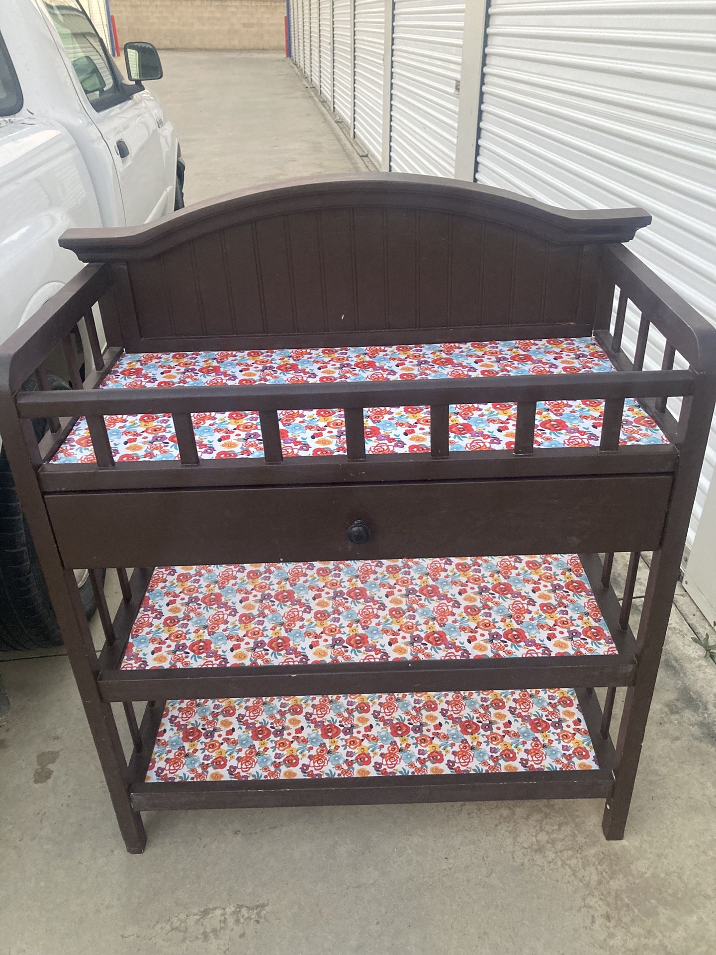 Beautiful baby changing table nursery