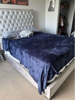 Bed-frame with headboard