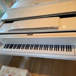 Petrof Baby Grand Piano – White High Gloss – 5’3” Model V (European Hand-Built)