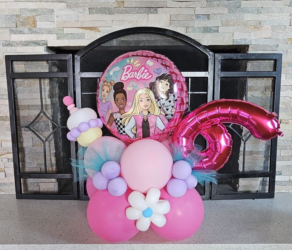 Barbie Balloon Bouquet