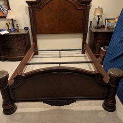 Wood Queen Bed Frame – Ashley North Shore