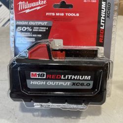 Milwaukee 48-11-1865 M18 REDLITHIUM High Output XC6.0 Battery Pack