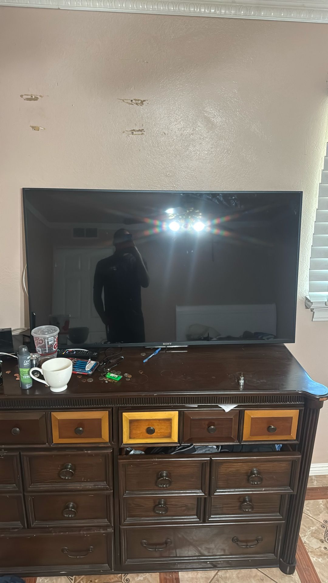 Sony Bravia Xbr Flat Screen Tv For Sale Comes With Remote And DVD Player