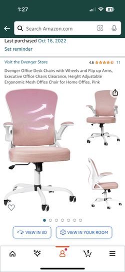 Pink Ergonomic Office Chair - Great Condition