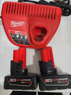 Milwaukee m12 batteries and charger