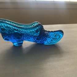 Vintage Fenton Glass Slipper Shoe