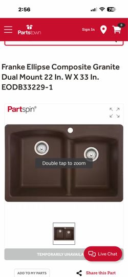Brown kitchen sink